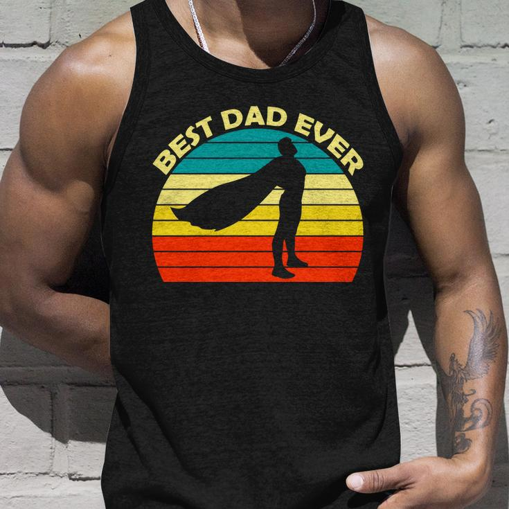 Best Dad Ever Super Dad Hero Unisex Tank Top Gifts for Him