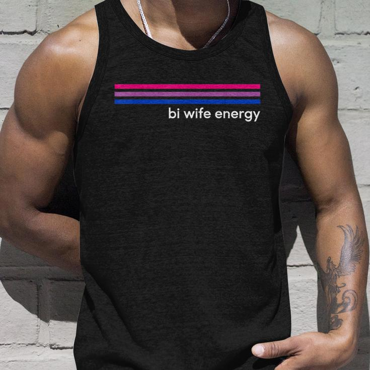 Bi Wife Energy Bisexual Pride Flag Bisexuality Lgbtq V2 Unisex Tank Top Gifts for Him