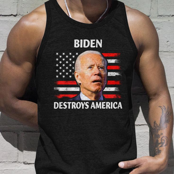 Biden Destroy American Joe Biden Confused Funny 4Th Of July Unisex Tank Top Gifts for Him