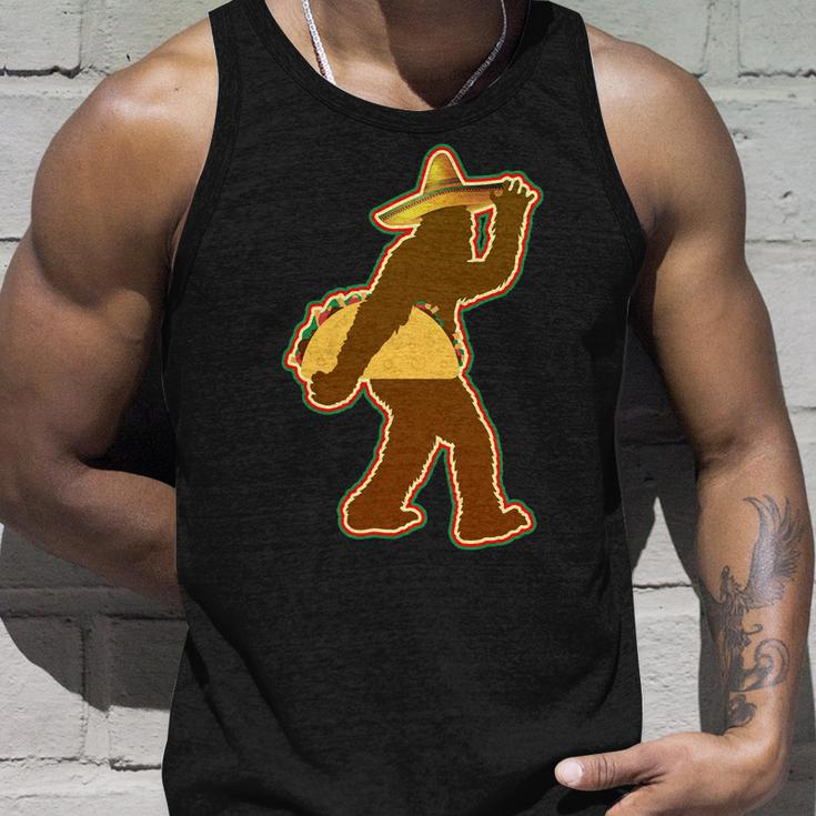 Bigfoot Carrying Taco Cinco De Mayo Tshirt Unisex Tank Top Gifts for Him