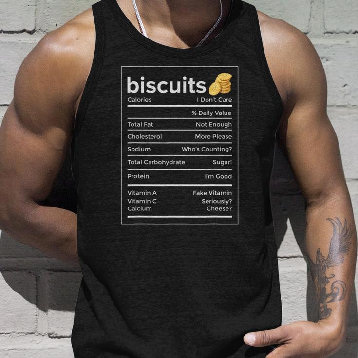 Biscuits Nutrition Facts Funny Thanksgiving Christmas Unisex Tank Top Gifts for Him