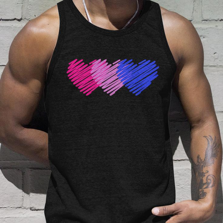 Bisexual Flag Hearts Love Lgbt Bi Pride Unisex Tank Top Gifts for Him