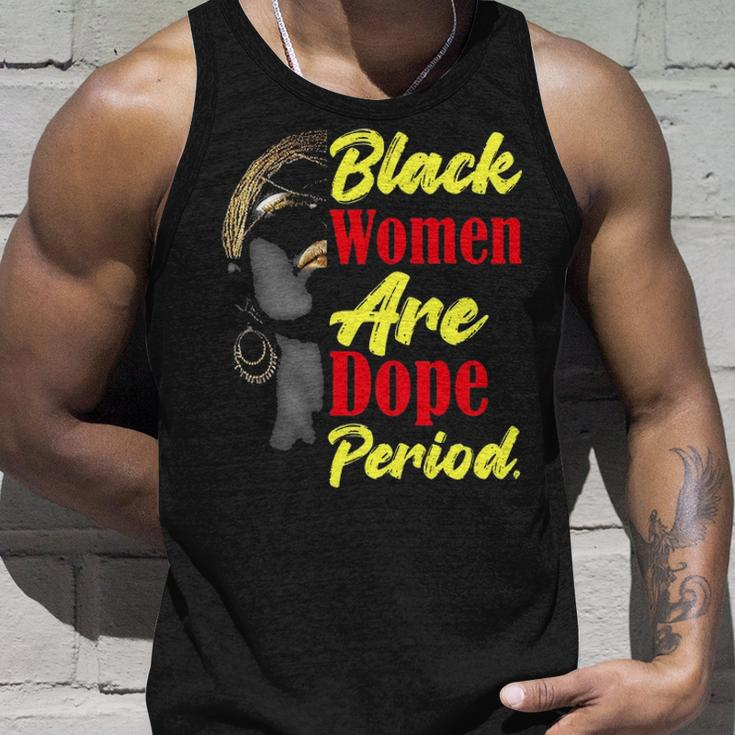 Black Women Are Dope Period Graphic Design Printed Casual Daily Basic Unisex Tank Top Gifts for Him