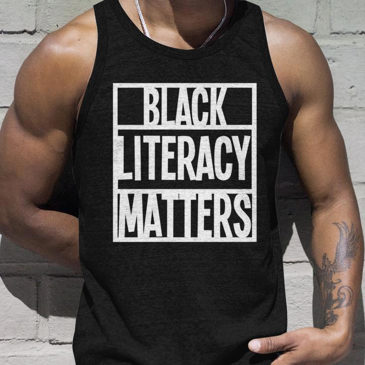 Blmgift Black Literacy Matters Cool Gift Unisex Tank Top Gifts for Him