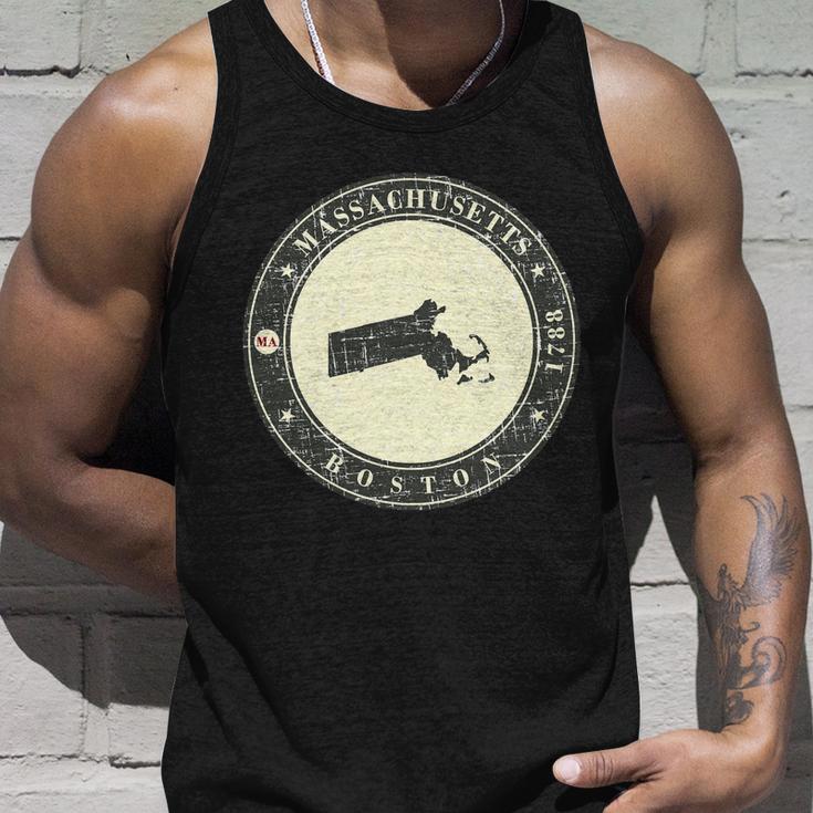 Boston Massachusetts Retro Unisex Tank Top Gifts for Him