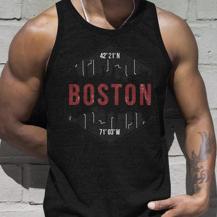 Boston Skyline V2 Unisex Tank Top Gifts for Him