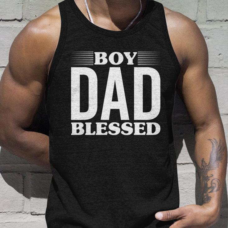 Boy Dad Blessed Unisex Tank Top Gifts for Him