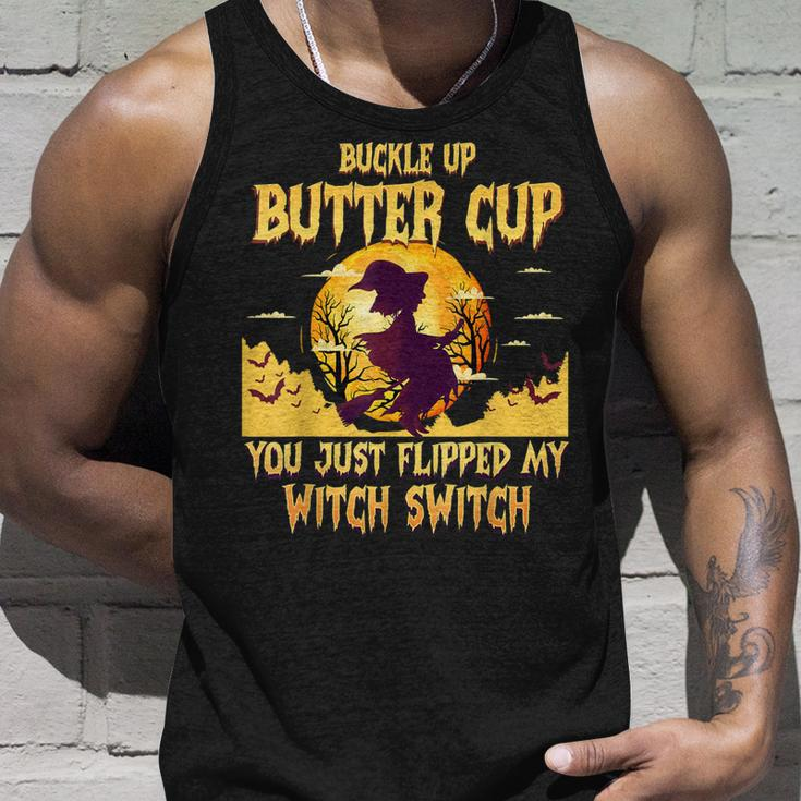 Buckle Up Buttercup You Just Flipped My Witch Switch Funny Unisex Tank Top Gifts for Him