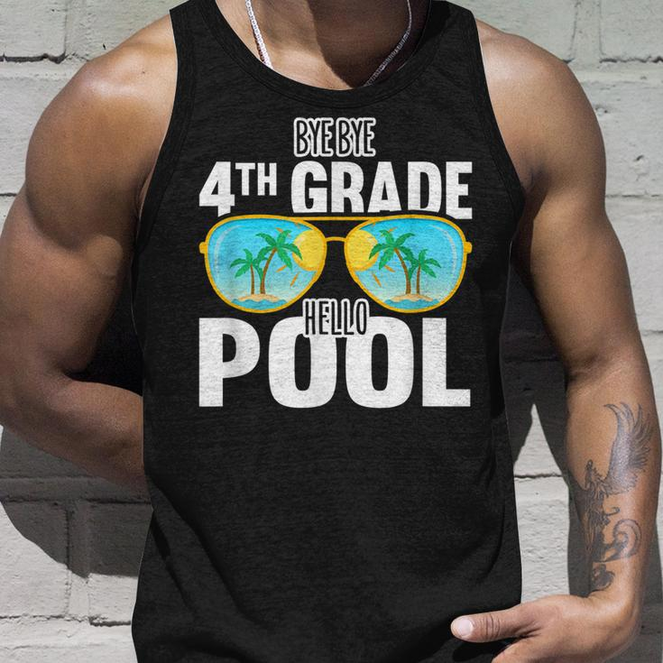 Bye Bye 4Th Grade Hello Pool Sunglasses Teachers Students Unisex Tank Top Gifts for Him