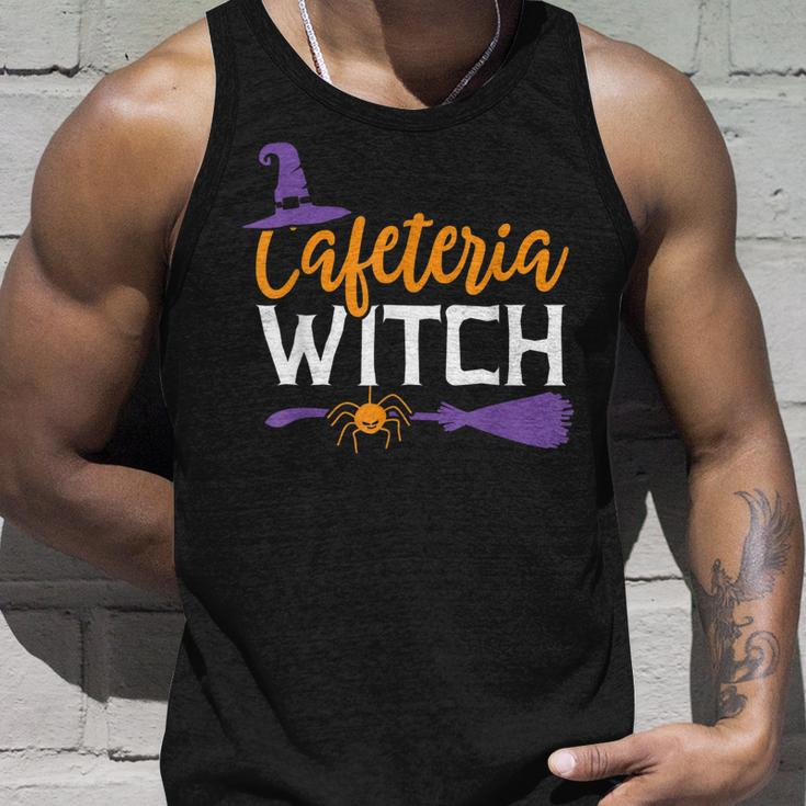 Cafeteria Witch Funny Lunch Lady Halloween School Teacher Unisex Tank Top Gifts for Him