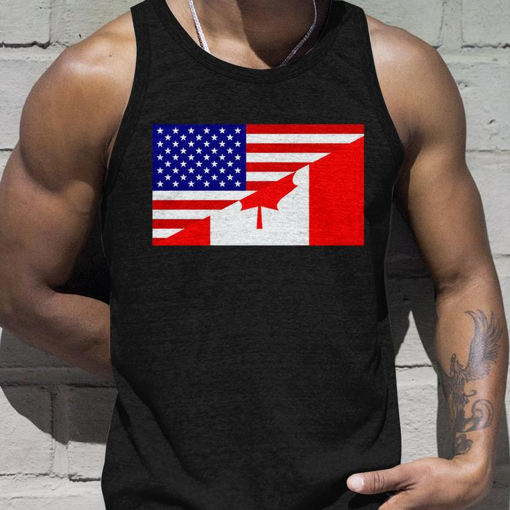 Canadian American Usa Flag Unisex Tank Top Gifts for Him