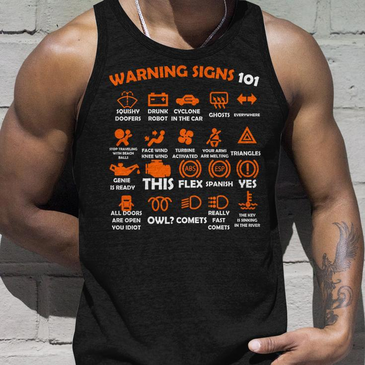 Car Warning Signs 101 Funny Tshirt Unisex Tank Top Gifts for Him