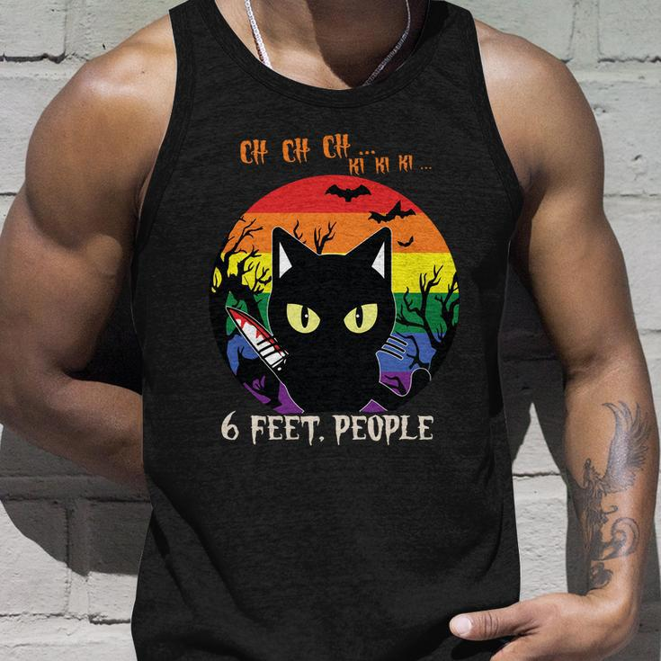 Cat Lgbt 6 Feet People Funny Halloween Kitten Gifts Unisex Tank Top Gifts for Him