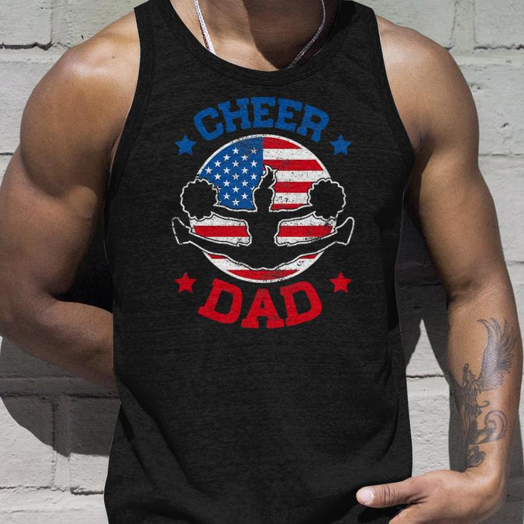 Cheer Dad Proud Fathers Day Cheerleading Girl Competition Unisex Tank Top Gifts for Him