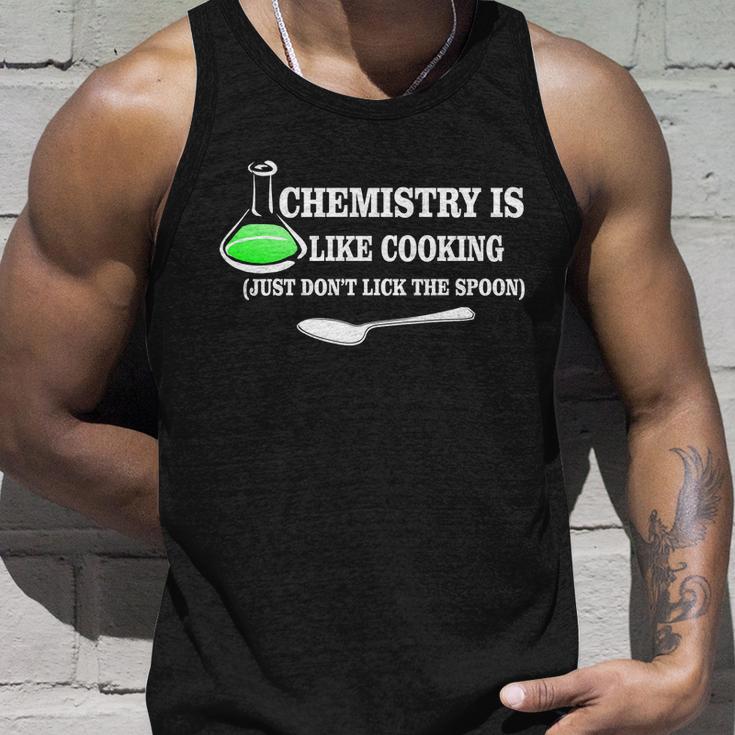 Chemistry Cooking Dont Lick The Spoon Tshirt Unisex Tank Top Gifts for Him