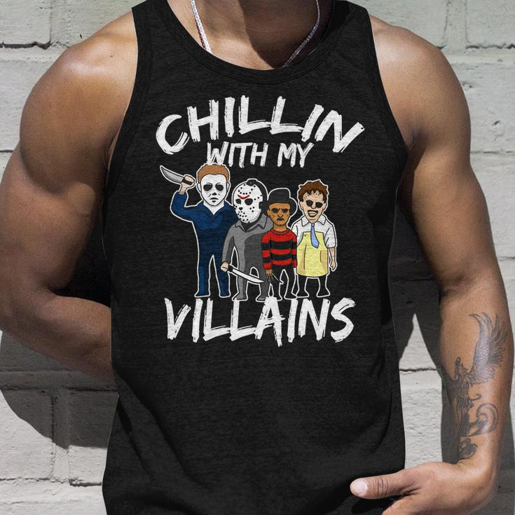Chillin With My Villains Tshirt Unisex Tank Top Gifts for Him