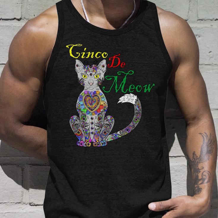 Cinco De Meow Funny Mexican Cat Unisex Tank Top Gifts for Him