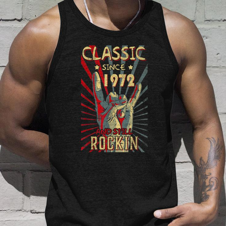 Classic Since 1972 50Th Still Rockin Birthday Rock Tshirt Unisex Tank Top Gifts for Him