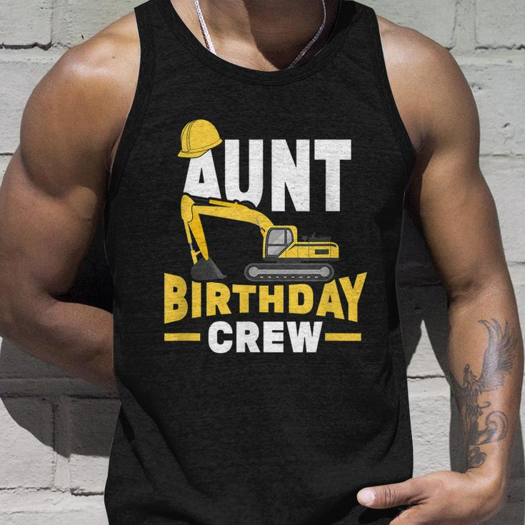 Construction Birthday Party Digger Aunt Birthday Crew Graphic Design Printed Casual Daily Basic Unisex Tank Top Gifts for Him