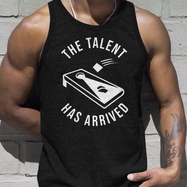 Cornhole The Talent Has Arrived Gift Unisex Tank Top Gifts for Him