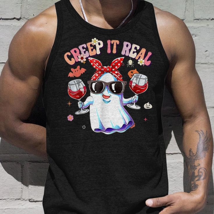 Creep It Real Ghost Kids Boys Girls Halloween Costume Unisex Tank Top Gifts for Him