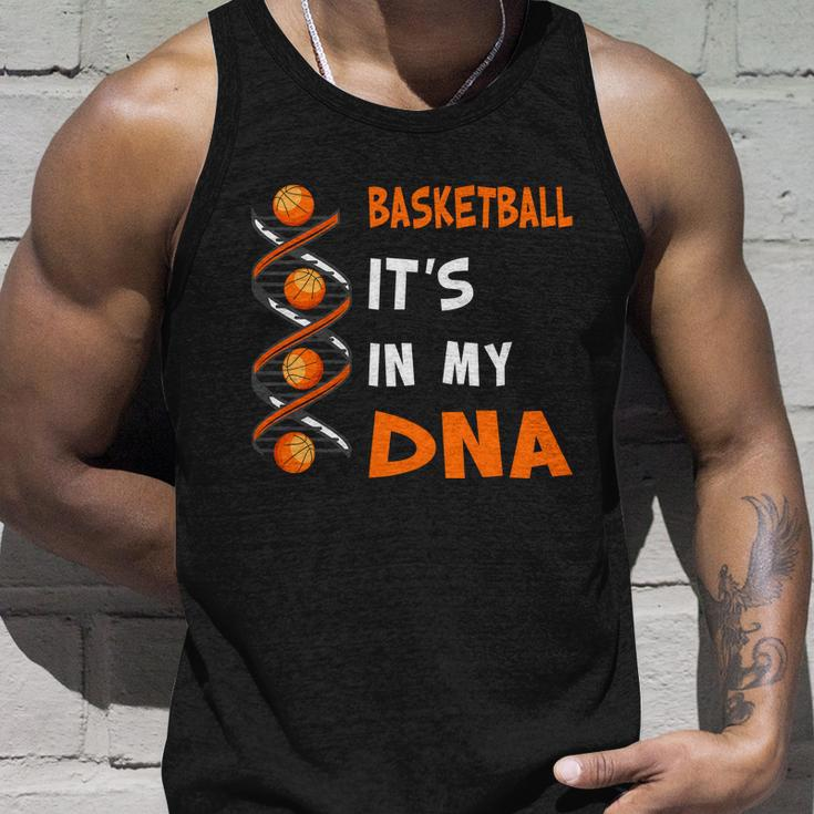 Cute Basketball Playing Basketball Is In My Dna Basketball Lover Unisex Tank Top Gifts for Him