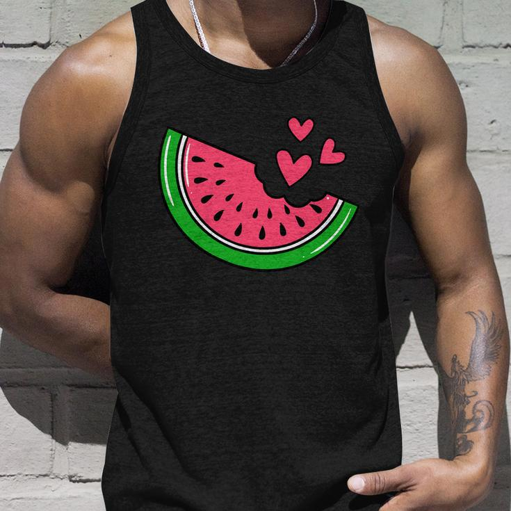 Dabbing Watermelon Kawaii Dab Summer Fruit Melon Lover Unisex Tank Top Gifts for Him