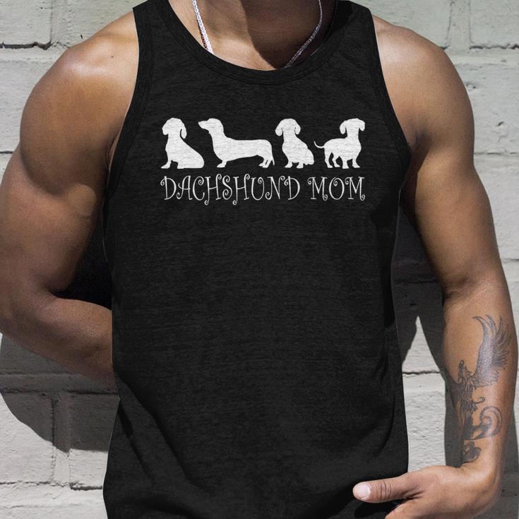 Dachshund Mom Wiener Doxie Mom Cute Doxie Graphic Dog Lover Gift V4 Unisex Tank Top Gifts for Him