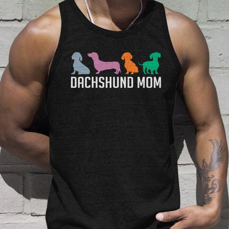 Dachshund Mom Wiener Doxie Mom Graphic Dog Lover Gift V2 Unisex Tank Top Gifts for Him