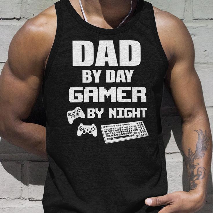 Dad By Day Gamer By Night Tshirt Unisex Tank Top Gifts for Him