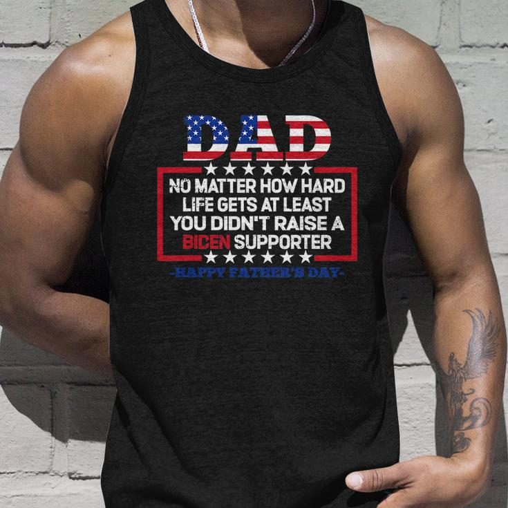 Dad Happy Fathers Day No Matter How Hard Life Gets At Least Unisex Tank Top Gifts for Him