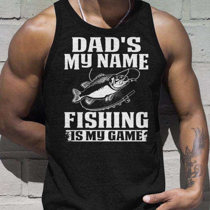 Dads The Name Fishing Unisex Tank Top Gifts for Him