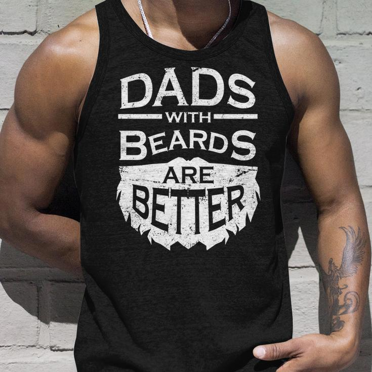 Dads With Beards Are Better Unisex Tank Top Gifts for Him