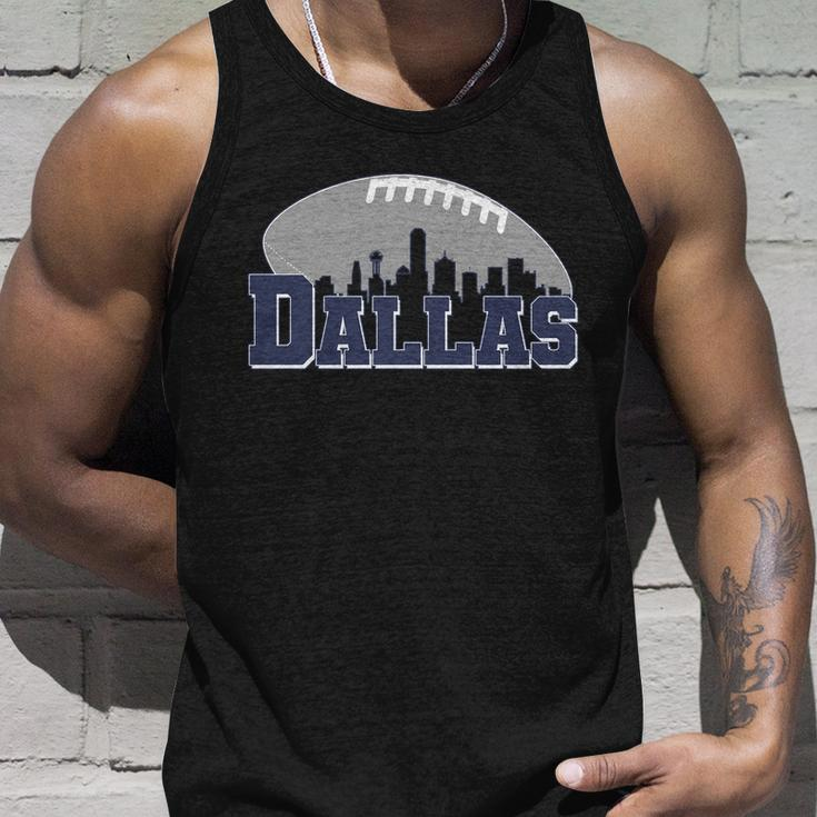 Dallas Texas Skyline City Football Fan Unisex Tank Top Gifts for Him
