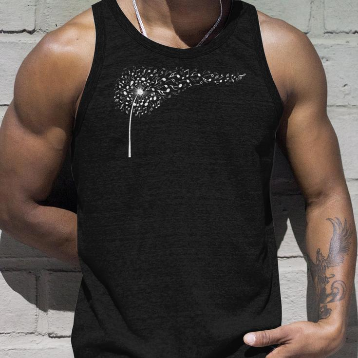 Dandelion Blowing Music Notes Cute Christmas Gift Unisex Tank Top Gifts for Him