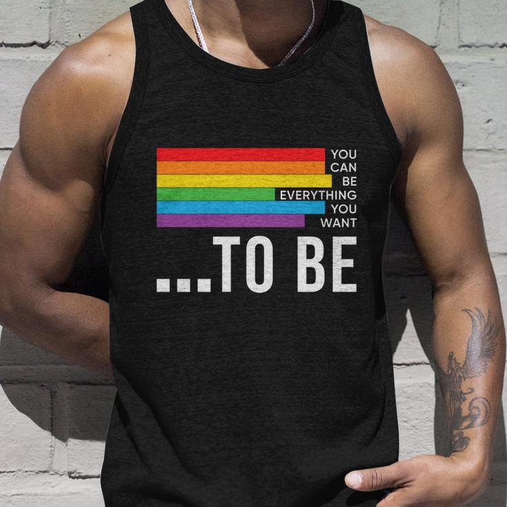Dare To Be Yourself Lgbt Pride Month Unisex Tank Top Gifts for Him