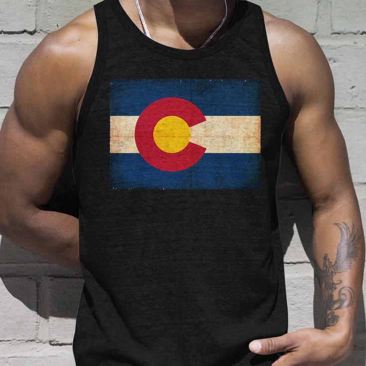 Denver Flag Grunge Colorado Unisex Tank Top Gifts for Him