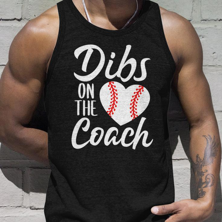 Dibs On The Coach Funny Baseball Heart Cute Mothers Day Tshirt Unisex Tank Top Gifts for Him