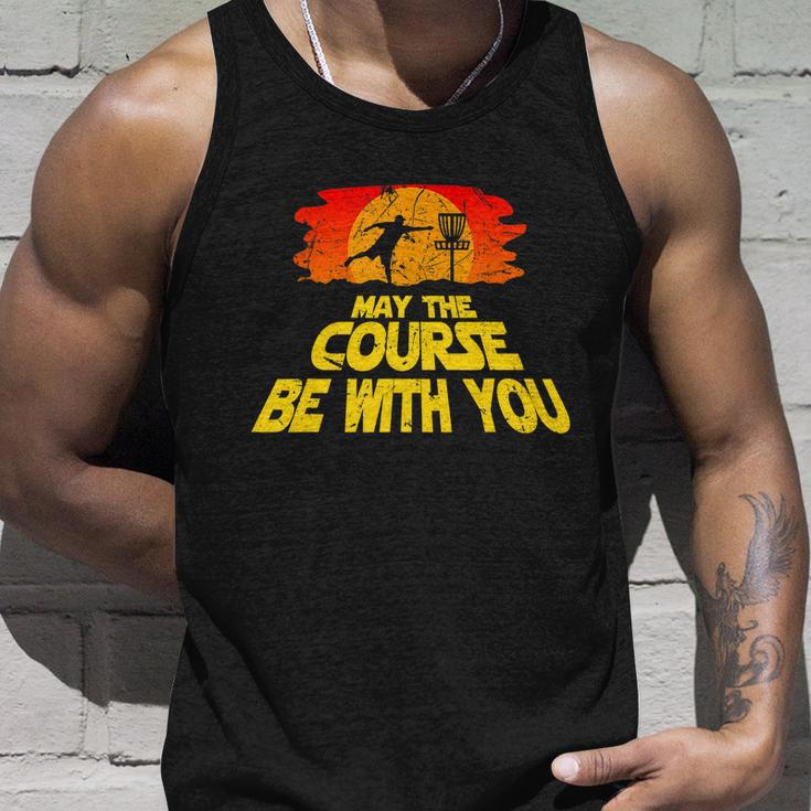 Disc Golf Shirt May The Course Be With You Trendy Golf Tee Unisex Tank Top Gifts for Him