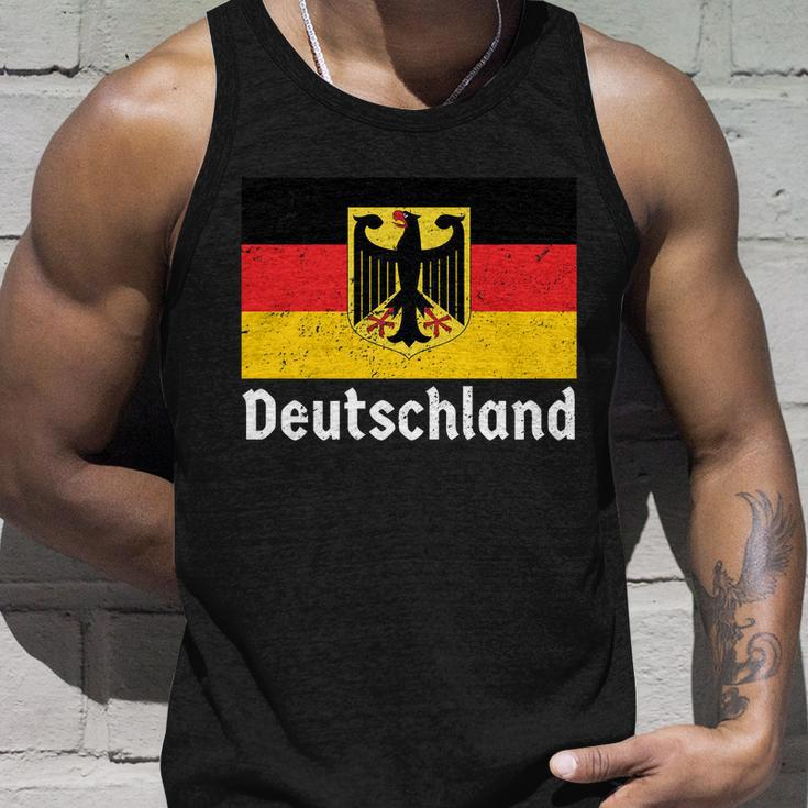 Distress German Deutschland Flag Unisex Tank Top Gifts for Him