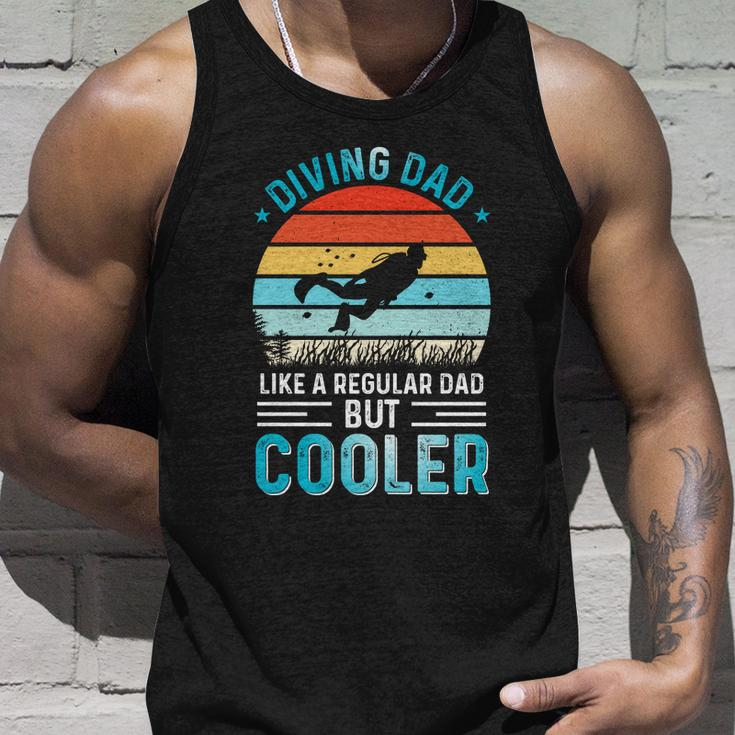 Diving Dad Fathers Day Gifts For Father Scuba Diving Graphic Design Printed Casual Daily Basic Unisex Tank Top Gifts for Him