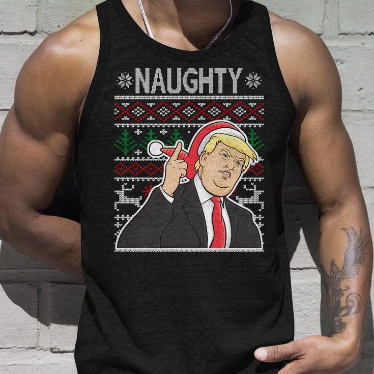 Donald Trump Naughty Ugly Christmas Unisex Tank Top Gifts for Him