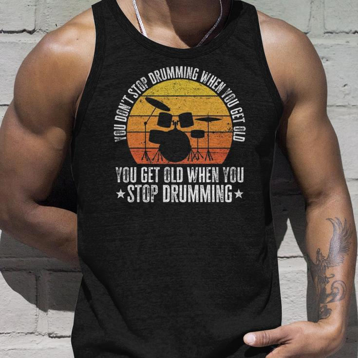 You Don&8217T Stop Drumming When You Get Old Drummer Tank Top Gifts for Him