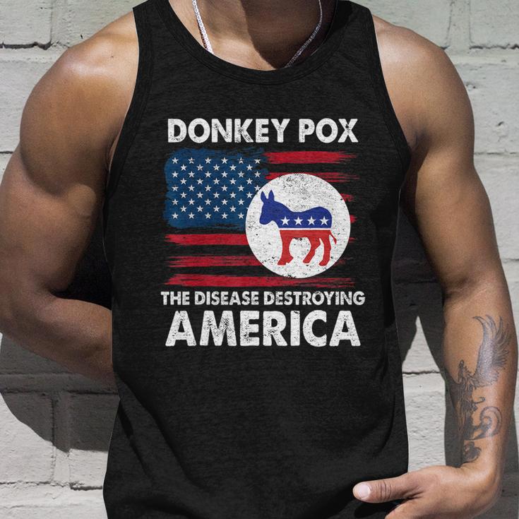 Donkey Pox The Disease Destroying America Anti Biden Unisex Tank Top Gifts for Him