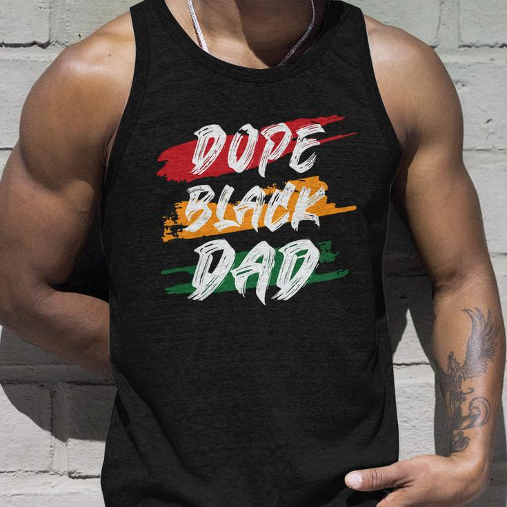 Dope Black Dad Fathers Day Juneteenth Unisex Tank Top Gifts for Him