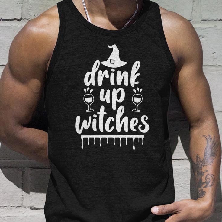 Drink Up Witches Witch Hat Halloween Quote V2 Unisex Tank Top Gifts for Him