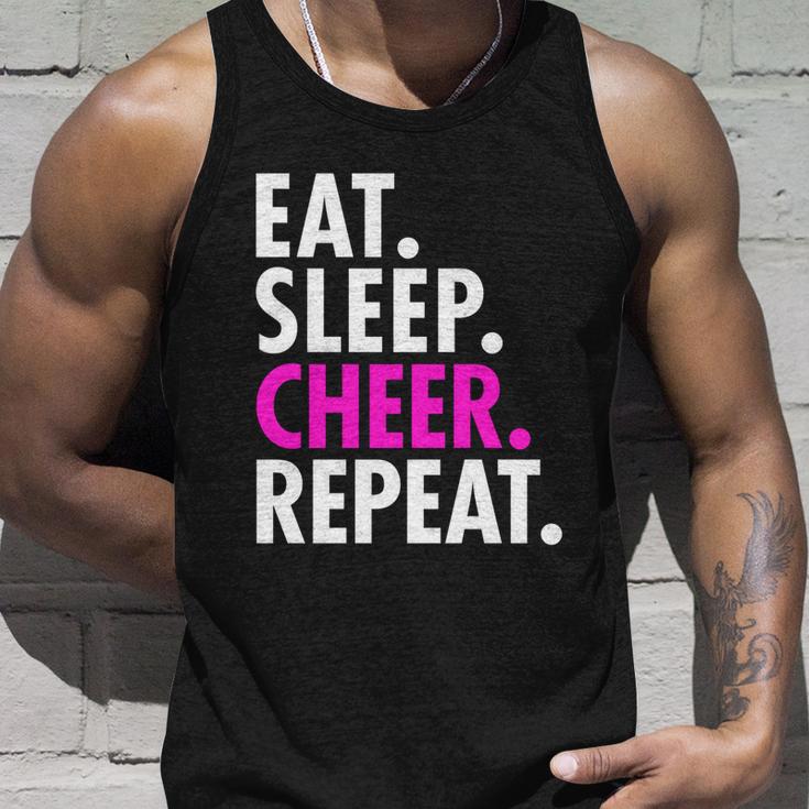 Eat Sleep Cheer Repeat Cheerleading Girls Women Gift Cute Great Gift Unisex Tank Top Gifts for Him