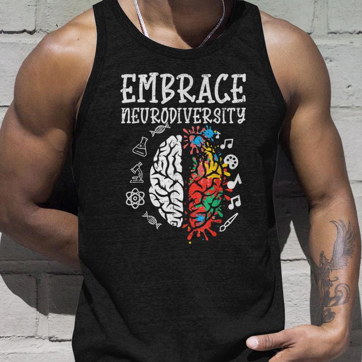 Embrace Neurodiversity Autism Awareness Asd Men Women Kids Unisex Tank Top Gifts for Him