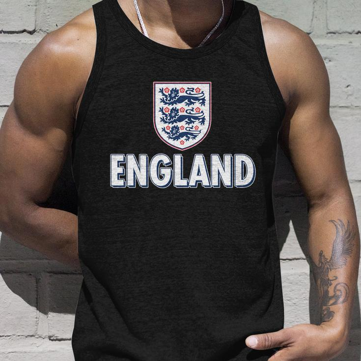England Soccer Three Lions Flag Logo Unisex Tank Top Gifts for Him