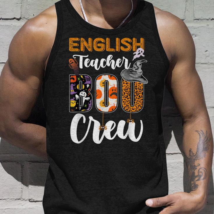 English Teacher Boo Crew Funny Halloween Matching Costume Unisex Tank Top Gifts for Him